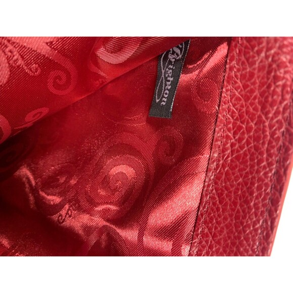 Brighton BELLISSIMO HEART Lipstick Croco Leather Wristlet Double Zip Wallet EUC - Picture 6 of 15